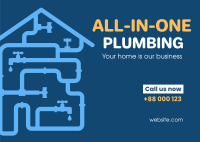 All-in-One plumbing services Postcard