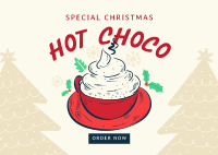 Christmas Hot Choco Postcard