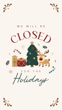 Closed for the Holidays Instagram Story