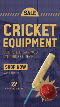 Cricket Equipment Sale Video