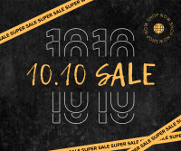 10.10 Sale Tape Facebook Post