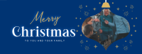 Warm Festive Christmas Facebook Cover Image Preview