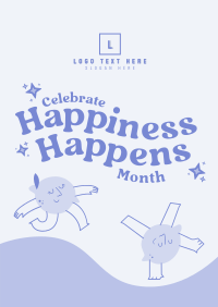 Celebrate Happiness Month Flyer