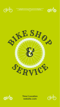 Bike Shop and Service Facebook Story