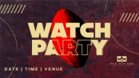 Grunge Football Watch Party Animation
