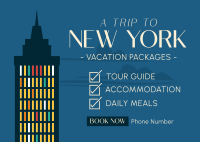 NY Travel Package Postcard