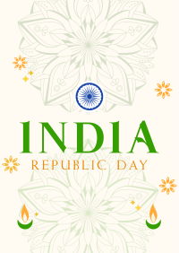 Decorative India Day Flyer