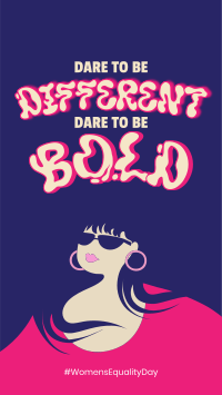 Dare To Be Bold Instagram Story