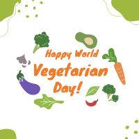 Happy Vegetarian Day Instagram Post