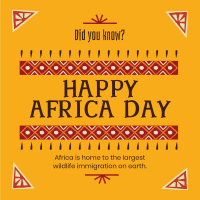 Decorative Africa Day Instagram Post Design