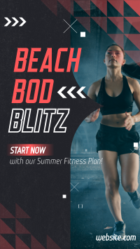 Summer Fitness Plan Facebook Story