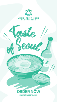 Taste of Seoul Food Instagram Reel Design