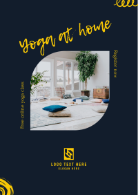 Yoga At Home Flyer