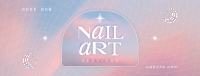 Girly Cosmic Nail Salon Facebook Cover Image Preview