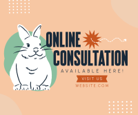 Online Consult for Pets Facebook Post