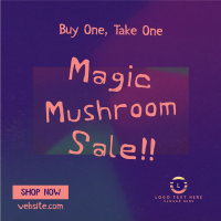 Psychedelic Mushroom Sale Instagram Post