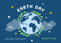 Restore Earth Day Postcard