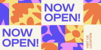 Floral Pattern Now Open Twitter Post