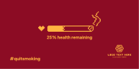 Health Bar Smoking Twitter Post