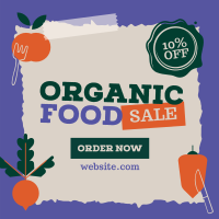 Organic Food Sale Instagram Post