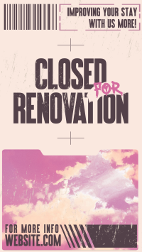 Grunge Closed Renovation TikTok Video Design