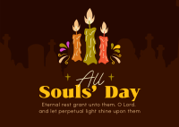 All Souls Day Prayer Postcard