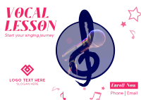 Vocal Lesson Postcard