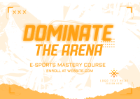 Grunge E-sport Course Postcard