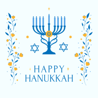 Hanukkah Festival of Lights Instagram Post Design