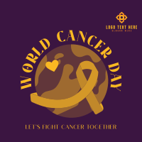 Fighting Cancer Instagram Post Design