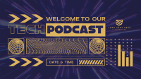 Futuristic Tech Podcast Animation