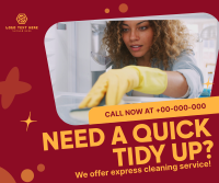 Quick Cleaning Service Facebook Post