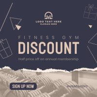 Christmas Gym Discount Instagram Post