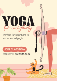 Join A Class Yoga Flyer