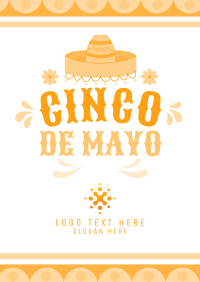 Colorful Hat in Cinco De Mayo Flyer