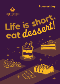 Cute Dessert Greeting Flyer