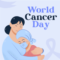 Cancer Day Patient Linkedin Post Design