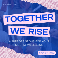 Mental Health Support Group Instagram Post Image Preview