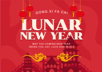 Lunar Celebrations Postcard