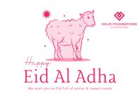 Eid Al Adha Lamb Postcard Image Preview