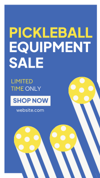 Mid-Century Pickleball Sale Instagram Reel Design