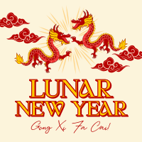 Happy Lunar New Year Instagram Post