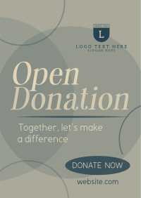 Together, Let's Donate Flyer