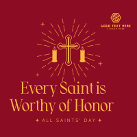 Honor Thy Saints Linkedin Post Design