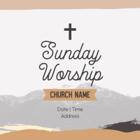 Church Sunday Worship Instagram Post