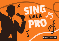 Sing Like a Pro Postcard