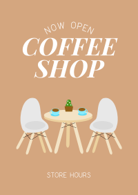 Coffee Shop is Open Poster