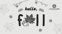 Hello Fall Greeting Facebook Event Cover