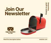 Join Our Newsletter Facebook Post