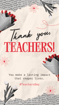 Teachers Day Collage Facebook Story